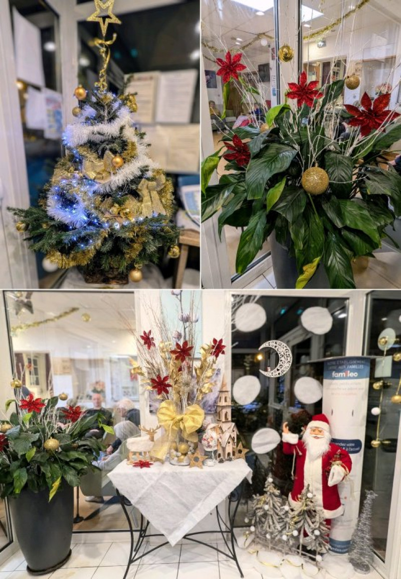 Décorations de Noël à la résidence